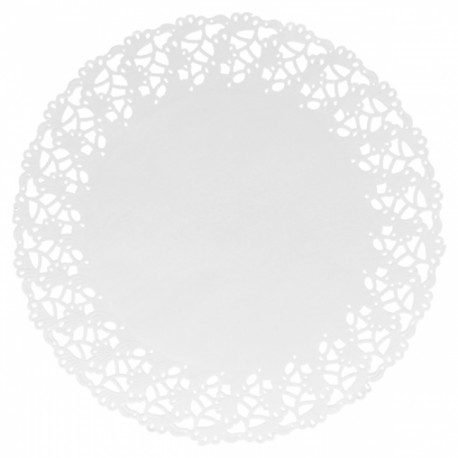 DENTELLE RONDE BLANCHE 115 MM