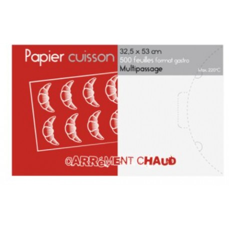 PAPIER CUISSON MULTI PASSAGE 32X52 CM