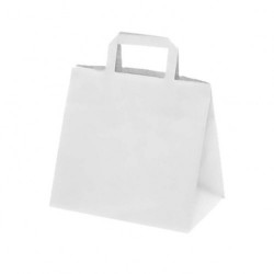 SAC CABAS BLANC PERSONNALISE 26 X 14 X 32 CM
