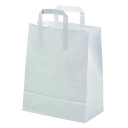 SAC CABAS BLANC PERSONNALISE 32 X 16 X 31 CM