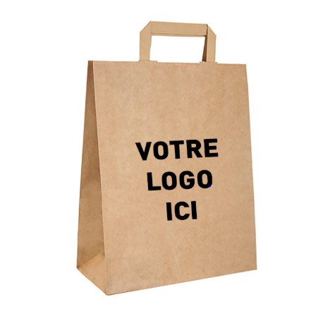 SAC CABAS BRUN PERSONNALISER 26 X 17 X28 CM