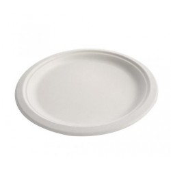 ASSIETTE PULPE RONDE NATURELLE 23 CM
