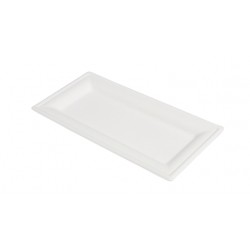 ASSIETTE PULPE RECTANGULAIRE 26 X 13 CM