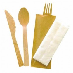 KIT COUVERT BAMBOU 4 EN 1