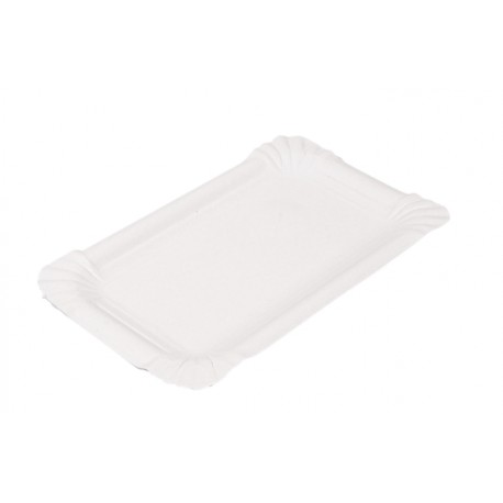 ASSIETTE CARTON RECTANGLE 13 X 20 CM