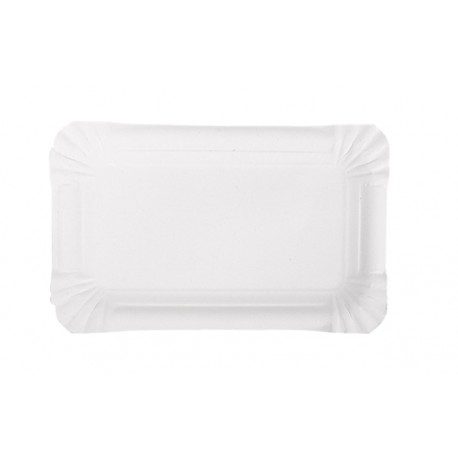 ASSIETTE CARTON RECTANGULAIRE 11 X 17 CM
