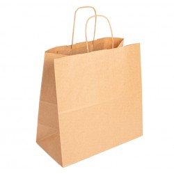 SAC CABAS BRUN PERSONNALISE 32 X 16 X 31 CM
