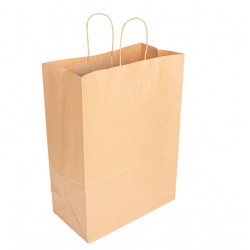 SAC CABAS BRUN PERSONNALISE 32 X 16 X 43 CM