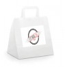 SAC CABAS BLANC PERSONNALISE 26 X 20 X 26 CM