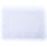 DENTELLE RECTANGULAIRE BLANCHE 210X150 MM